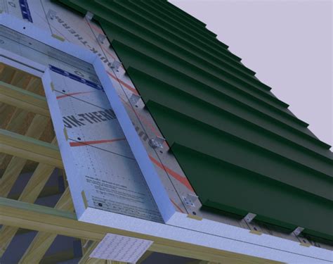 metal sheet with insulation|metal roofing over rigid insulation.